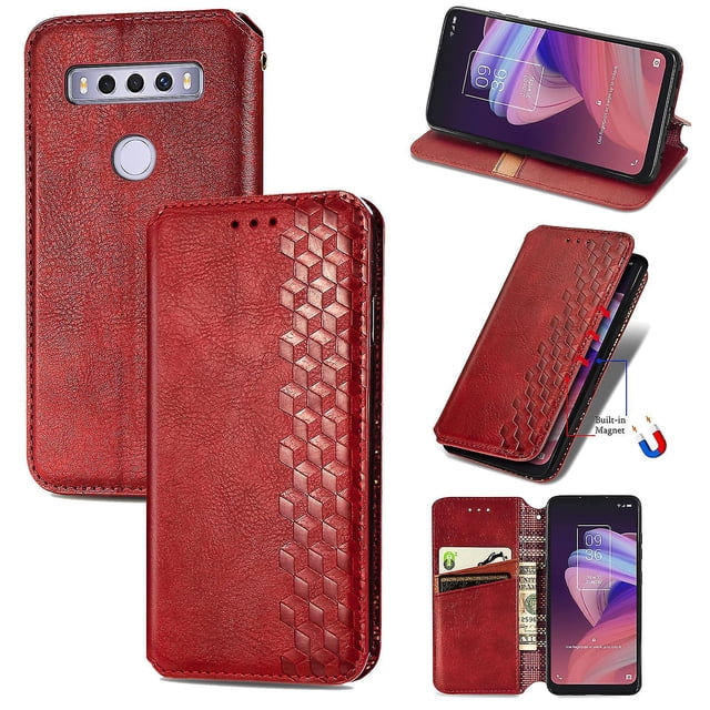 Etui pour Tcl 10 Se Flip Étui Flip Cover Portefeuille Magnétique de Protection Bricolée Etui