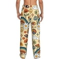thumbnail image 3 of Daiia 70s Hippie Style Men's Sleep Pant with Pockets and Drawstring,Pajama Pants-X-Large, 3 of 9