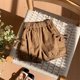 thumbnail image 2 of Odeerbi 1-9 Años Niñas de Verano de Carga Pantalones Cortos Lindos de Lino de Algodón Casual Transpirable de Color Sólido Cortos Lindos de Ocio, 2 of 7