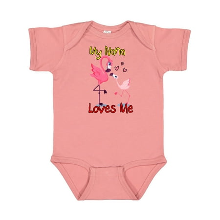 

Inktastic My Nana Loves Me Gift Baby Boy or Baby Girl Bodysuit