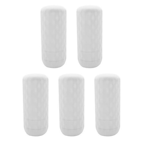 Homerr Silicone Bottle Cover 5Pcs Bottle Cover Reusable Stretchable Silicone Bottle Protector Leak-proof Bottle Holder for Travel Essentials Leak-proof Toiletry Cover