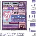 thumbnail image 5 of 18th Birthday Gifts for Girl, 18 Year Old Girl Birthday Gifts Throw Blanket 50"x60", Gifts for 18 Year Old Girl, 18th Birthday Decorations for Girl, 18th Birthday Gift Ideas, 5 of 5