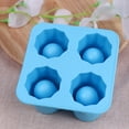 thumbnail image 6 of Eease 4 Cup Round Shot Glass Silicone Mold - Summer Ice Mould (Blue), 6 of 7