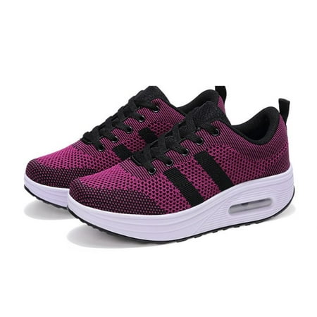 Walking Shoes for Women Air Cushion Nurse Shoes Slip Resistant Work Sock Sneakers Food Service Sneakers Platform Sneakers Comfortable Weight Light Shoes