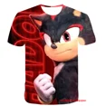 thumbnail image 3 of 20223 Camisetas de manga corta de verano para niños Sonic 2, ropa para bebés de 4 a 14 años, camisetas con estampado 3D, ropa para niños, atuendos para niños, 3 of 5