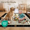 thumbnail image 4 of ODIKA 5'x7' Ultra-Soft Area Rug, Music Vintage Guitar Collage Retro Chord Diagram Border Note None Washable, Bare feet friendly, Silk-Touch for Bedroom Home office, 4 of 7