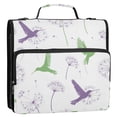 thumbnail image 5 of FORMRS Zipper Binder with Shoulder Strap 2-inch Ring 500 Sheet Capacity File Bag, Purple Birds, 5 of 5