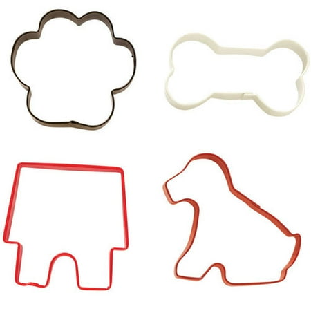 Wilton Pet Cookie Cutter Set, 4-piece (Best Christmas Cookie Cutters)