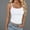 *White, variant on ClodeEU Women's Modal Striped Round Neck Spaghetti Strap Tank Top,Casual Sleeveless Summer Vest Purple,Womens Plus Free Size