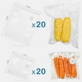 thumbnail image 4 of 40PCS Vacuum Sealer Bags for Food with Air Valve, Reusable Sous Vide Bags (20 large+20 small), 4 of 6