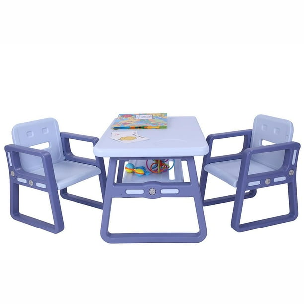 Ktaxon Kids Table And 2 Chairs Set For Toddler Child Toy Activity Furniture Indoor Or Outdoor Blue Com Ktaxon Kids Table And 2 Chairs Set For, Outdoor Kids Table