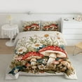 thumbnail image 2 of Castle Fairy Red Mushroom Boy Girl Bedding Comforter Set 2pcs,Chic Floral Daisy Twin Comforter Sets Microfiber,Botanical Plants Breathable Bedding Set,Ultra Soft Home Decor,Reversible, 2 of 8