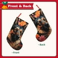 thumbnail image 2 of Lsque Colorful Flower German Shepherd Pattern 18 Inch Christmas Stockings, Festive Holiday Stocking for Christmas Decorations Holiday Decor, 2 of 8