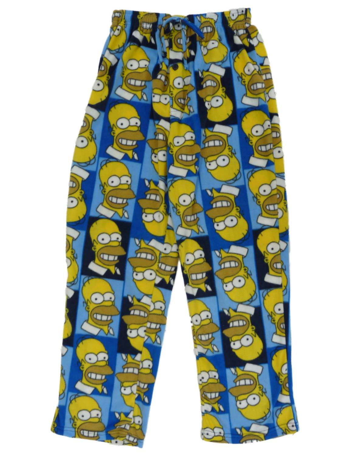 The Simpsons The Simpsons Mens Blue Fleece Sleep Pants