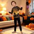 thumbnail image 6 of Matching Halloween PJs Set for Family, 2 Piece Long Sleeve Top and Pants Lounge Sleepwear Nightwear for Family Gathering, 6 of 6