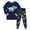Navy, variant on NLOMOCT Pyjamas for Boys Cute Baby Girl Clothes Graphic Tees Cotton Long Sleeve Tops and Pants 2 Piece Set Boys' Sleepwear,Navy,5-6 Years