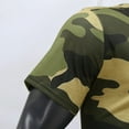 thumbnail image 5 of Beshee Shirts for Men, Men Casual Fashion Camouflage Printed Round Neck T Shirt Top Short Sleeve Blouse Mens Shirts Mens T-Shirts Green XXXL, 5 of 6