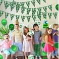 thumbnail image 4 of Hegbolke Palm Leaves Pennant Banner Flags, 5 Pack, for Hawaiian Luau Tropical Bachelorette Party Decorations, 4 of 8