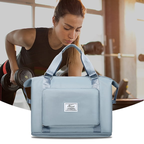 Gecau One Shoulder/two Shoulder Multifunctional Travel Bag Expandable Gym Bags, Duffle Bags For Sports And Weekend Travel, Large Capacity Lightweight Over