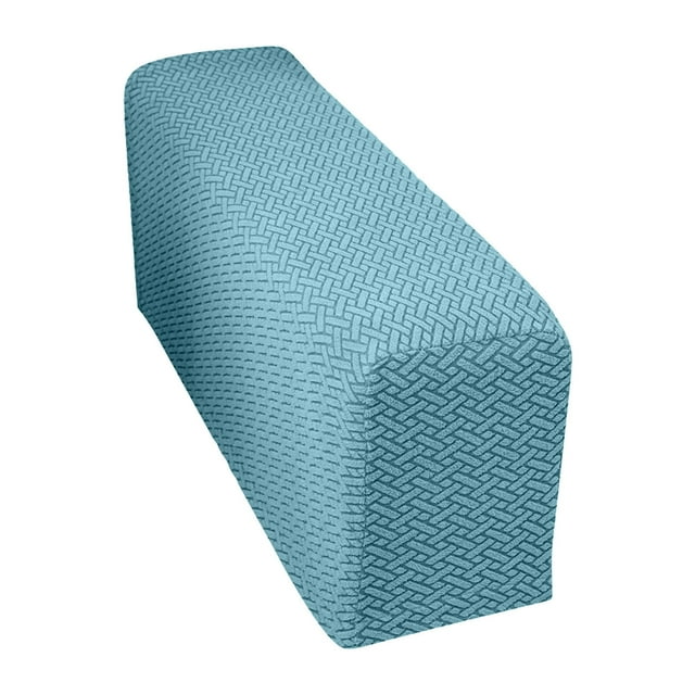 Checkered Elastic Sofa Armrest Cover Thickened Dirt Home Fabric Protective Cover Solid Color Armrest Cover Teal Couch Cover Textu Couch Cover Large Couch Slipcover Leather Slipcover for Recliner Pet