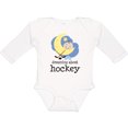 thumbnail image 3 of Inktastic Dreaming About Hockey Boys or Girls Long Sleeve Baby Bodysuit, 3 of 5