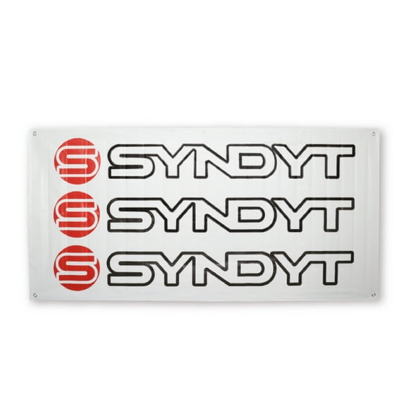 Syndyt Banner (White) - 3x5 ft Vinyl Banner with 5 Grommets