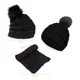 thumbnail image 3 of Conjunto 3 Guantes Gorro Bufanda Para Frío Tejidos Mujer, 3 of 6