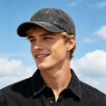 thumbnail image 2 of Embroidered Baseball Cap with Washed Finish, Unisex Soft Top Dad Hat, Adjustable Casual Outdoor Headwear, 2 of 9
