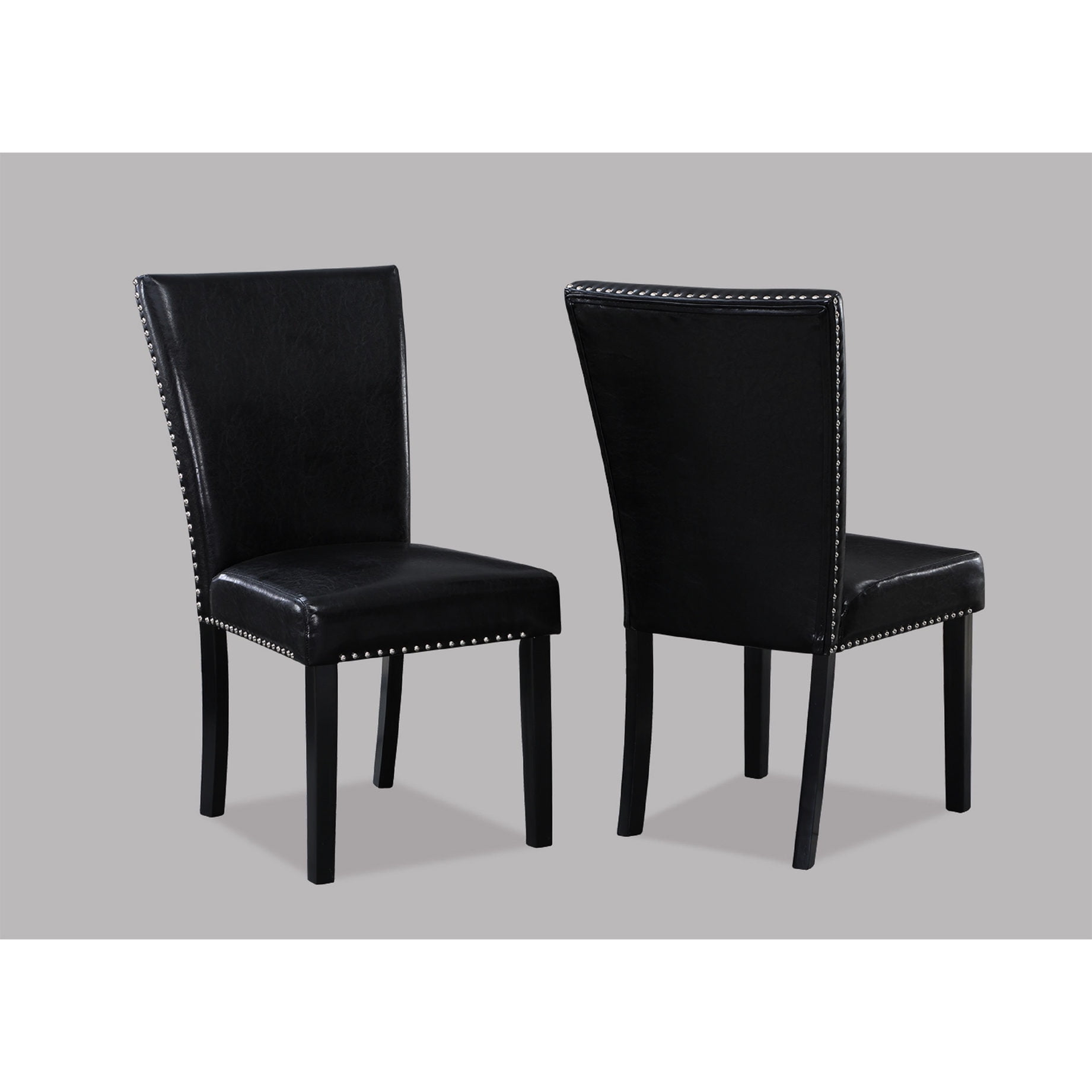 2-Piece Dining Chair Collection | Used in Contemporary Dining Spaces | Wood Frame and Polyurethane Upholstery | Ensure Comfortable Dining Seating