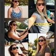 thumbnail image 2 of Fozono Classic Retro Aviator Sunglasses for Men and Women, UV Protection, 2 of 5