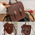 thumbnail image 6 of 1 Set DIY Leather Shoulder Bag Making Kit PU Leather Crossbody Bag Sewing Pattern Materials Craft Kit Handicraft Women Messenger Bag Purse Making Supplies Personalized Gift Brown, 6 of 9