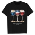 thumbnail image 4 of HCYSFG Women's 4th of July Top Crewneck Short Sleeve Glass Graphic Fashion 250th Anniversary USA T Shirts Patriotic Summer Activewear Tee, 4 of 4