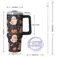 thumbnail image 2 of Halloween Tumbler 30 oz with Handle and Straw Witch Haunted Ghost Cup Halloween Party Gifts Insulated Travel Mug, 2 of 5