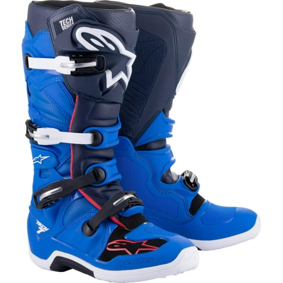 Alpinestars Tech 7 '14 Mens MX Offroad Boots Alpine Blue/Night Navy 12 USA