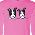 thumbnail image 4 of Inktastic Boston Terriers (dark Apparel) Long Sleeve T-Shirt, 4 of 5