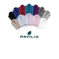 thumbnail image 7 of PAVILIA Women Hooded Plush Soft Robe | Fluffy Warm Fleece Sherpa Shaggy Bathrobe (S/M, Turquoise Blue), 7 of 7