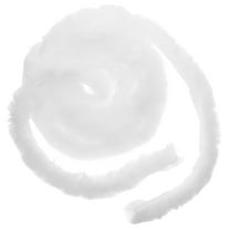 Oecoator Christmas White Faux Fur Ribbon Trim Fabric Rolls118.11*1.77*1.77in