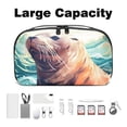 thumbnail image 3 of Sea Lion USB Organizer Oxford Cloth Waterproof Charger Phone Case Hard Drive Bags USB Case Bag 5.9x9.44x3.14 in Digital Product Storage Organizer, 3 of 6
