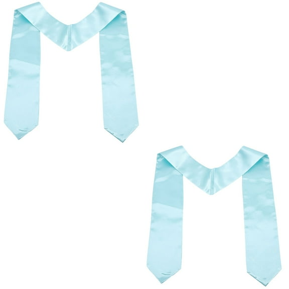 FENGGUIQU Graduation Sash Sky-Blue Durable Keepsake Perfect for Parties 2Pcs