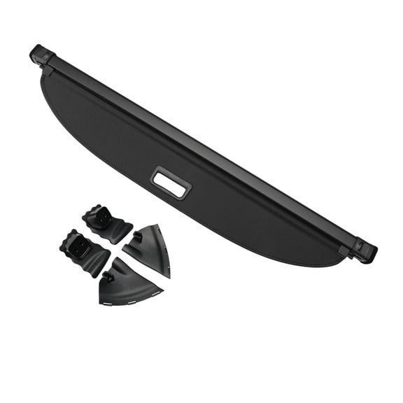 Unique Bargains Retractable Cargo Cover for Tesla Model Y Juniper 2026 Rear Trunk Parcel Shelf Luggage Security Shield Shade Cover  Carbon Fiber Black