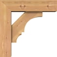 thumbnail image 3 of Ekena Millwork 5 1/2"W x 18"D x 18"H Balboa Block Smooth Bracket w/ Offset Brace, Western Red Cedar, 3 of 25