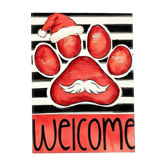 Christmas Garden Flag,Double Sided Holiday Yard Decor Flag,Weatherproof Polyester Outdoor Flag for Front Porch and Patio