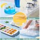 thumbnail image 3 of Bandeja de silicona para cubitos de hielo con tapa, caja para moldes para cubitos de hielo, molde para cubitos de hielo Anyingkai, bandejas para cubitos de hielo con tapa, bandeja para cubitos de hielo reutilizable, molde para cubitos de hielo de silicona, sin BPA (amarillo) JM, 3 of 5