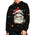 thumbnail image 2 of DISNIMO Christmas Raccoon Hoodie Kids 8-10 Hoodies for Boys Galaxy Pullover Hoodie Sweatshirts for Girls Sweatshirt with Hood and Pockets Childrens Long Sleeve Hoodie Fall Oversized Casual, 2 of 7
