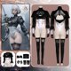 thumbnail image 2 of Disfraz de fantasía de NieR Automata 2B tipo B para mujer adulta, mono sexy, pantimedias, traje de carnaval de Halloween, 2 of 5