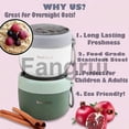 thumbnail image 5 of For 20oz Portable Overnight Oats Containers Jars With Spoonslids, 5 of 5