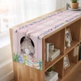 thumbnail image 6 of Table Runners 90 Inches Long Dress Scarves, Easter Bunny Farmhouse Coffee/Dining/Kitchen Table Runner for Living Room, Eggs Cute Rabbit Pink Wooden Grain Farm 13x90 Inch, 6 of 9