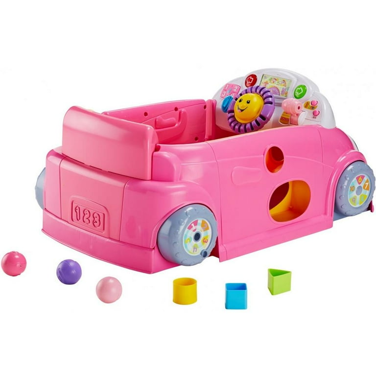 Buy Fisher-Price Laugh & Learn Baby Activity Center, Crawl Around Car,  Interactive Playset with Smart Stages for Infants & Toddlers, Pink (  Exclusive) Online at desertcartSeychelles