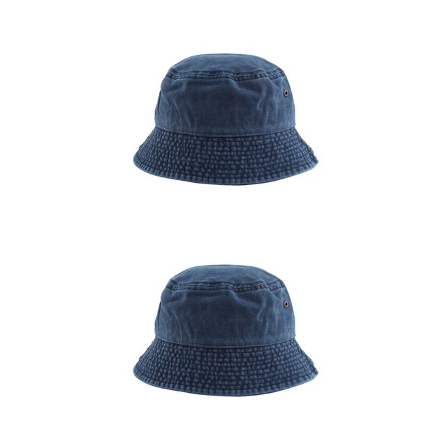 Guardurnaity Sombrero de pescador de vaquero de Color sólido para mujer, sombrero para el sol al aire libre, amantes de la sección de las Azul vaquero 2piezas