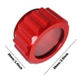 thumbnail image 5 of ALLTIMES 2PCS Oil Bath Hub Cap for EZ-Loader Boat Trailer, CNC Aluminum Oil Filler Caps W/O-Ring Fit 10" 5 Lug Hub and Drum, 250-034388, 5 of 9